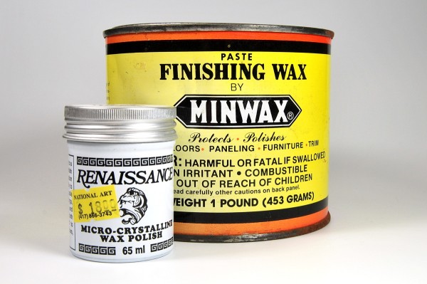 Renaissance wax functions exactly like paste wax for use on polymer clay. But it's much cheaper.