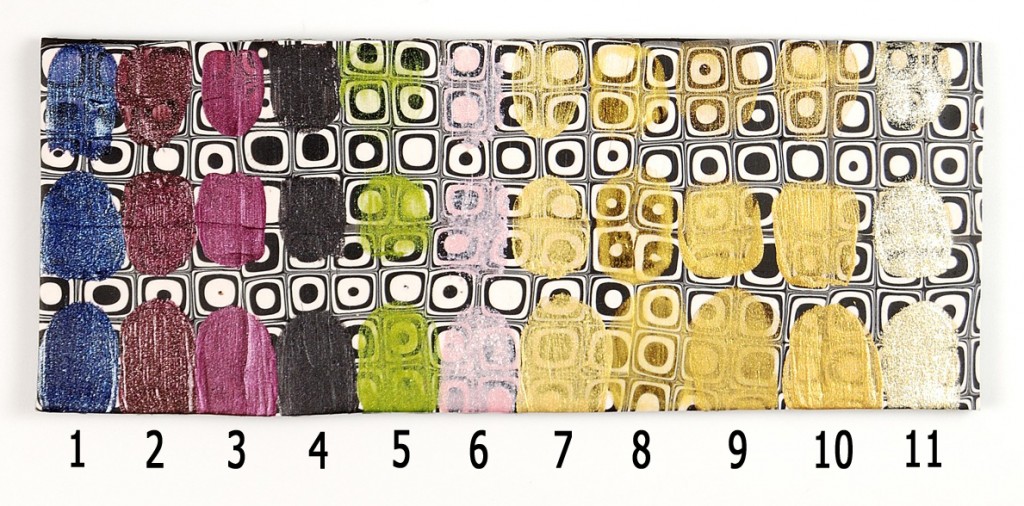 Testing Metallic Paints on Polymer Clay The Blue Bottle Tree