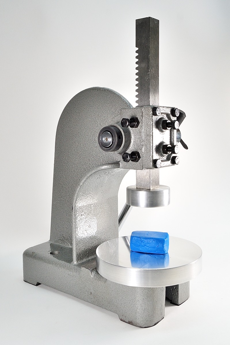 Modified Arbor Press for Conditioning Polymer Clay The Blue Bottle Tree