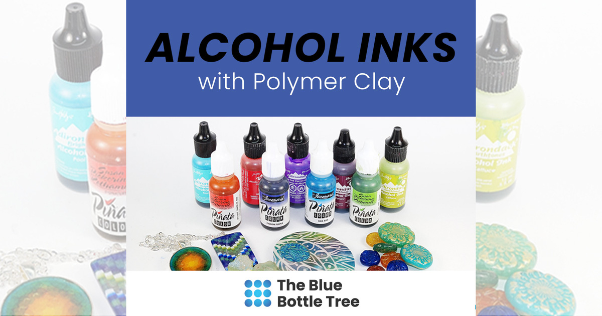 Using Alcohol Inks with Polymer Clay The Blue Bottle Tree