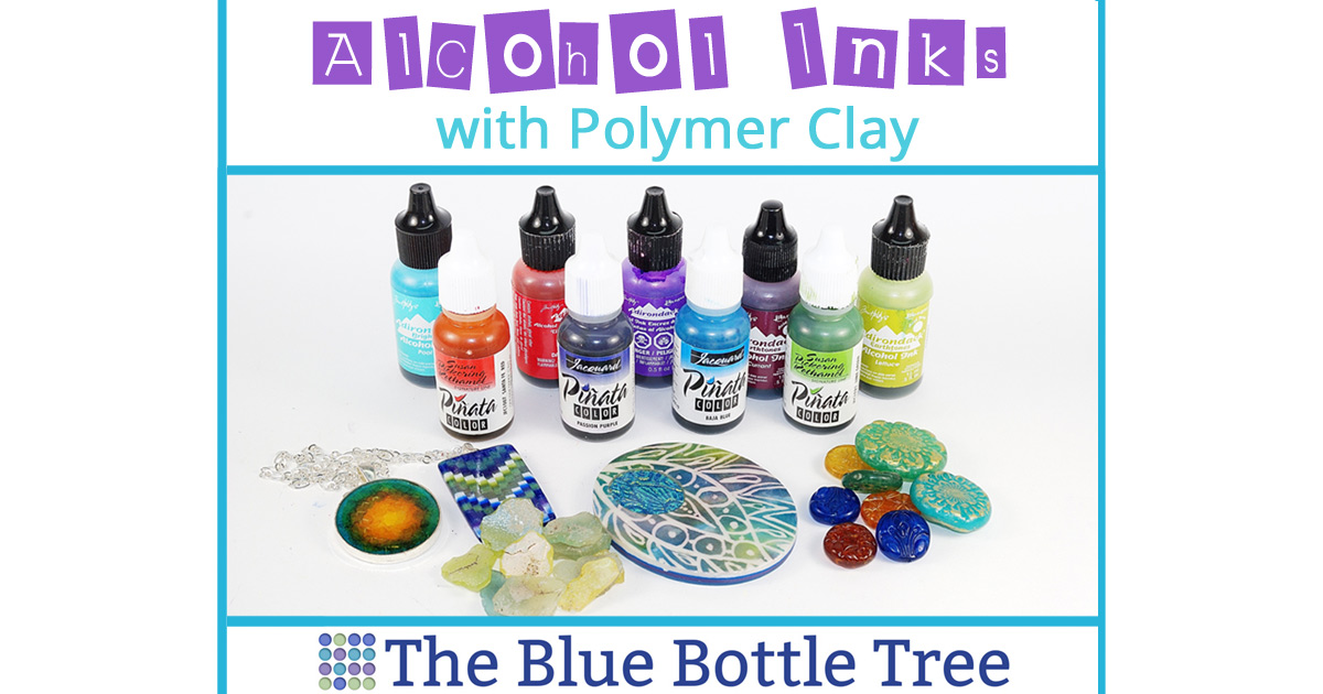 Using Alcohol Inks with Polymer Clay The Blue Bottle Tree