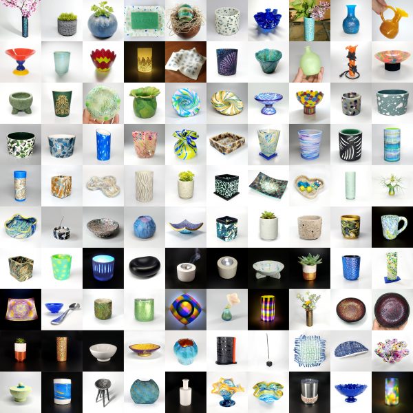 100 days of polymer clay vessels