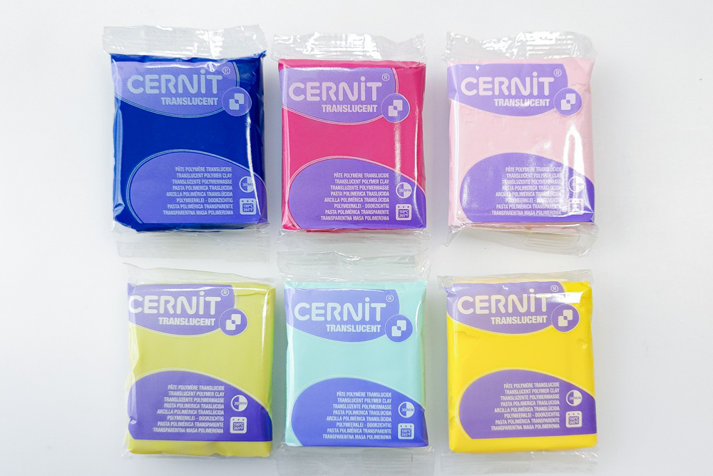 Six packages of Cernit Translucent that are new for 2026.