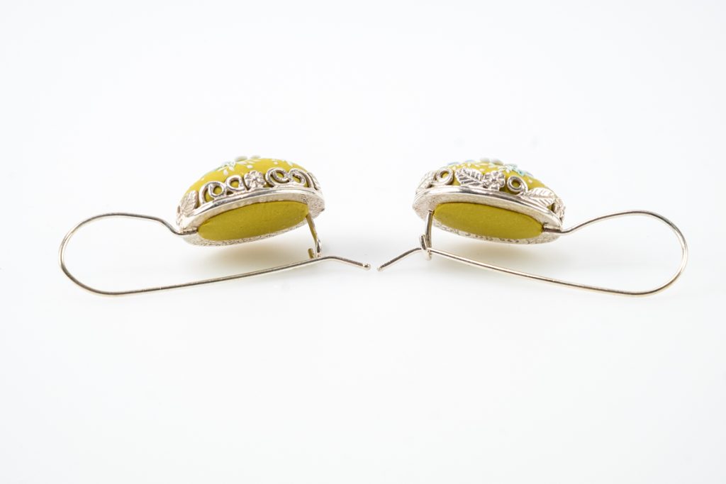 Green Garden Earrings by Magdalena Pavlovic. Cat. No. 24-038