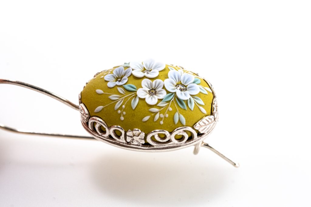 Green Garden Earrings by Magdalena Pavlovic. Cat. No. 24-038